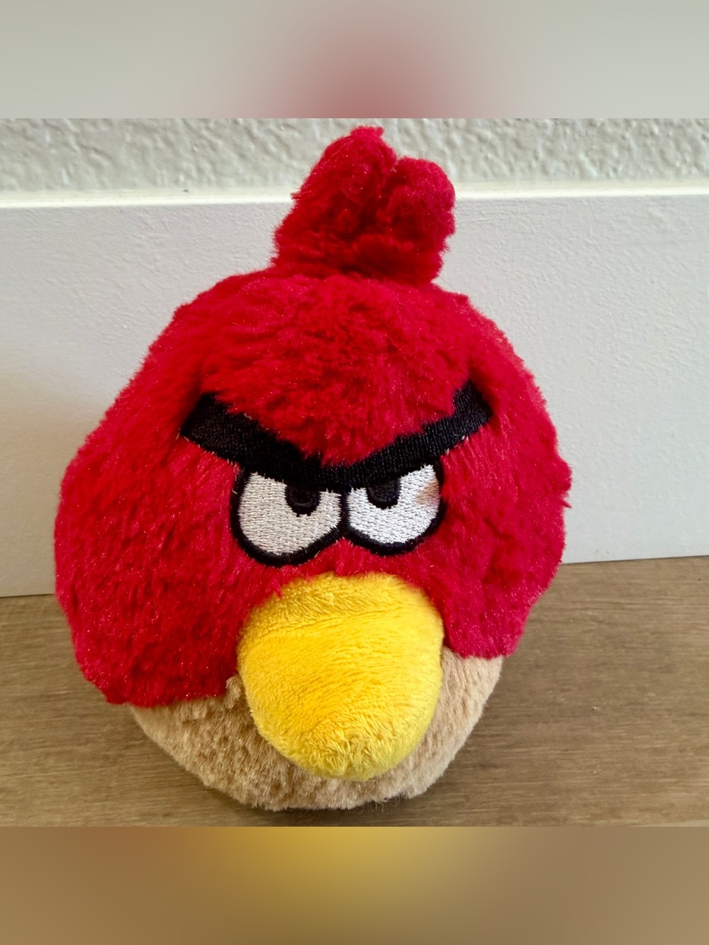 Red Angry Bird Vintage 6” No sound Fun Plush Toy